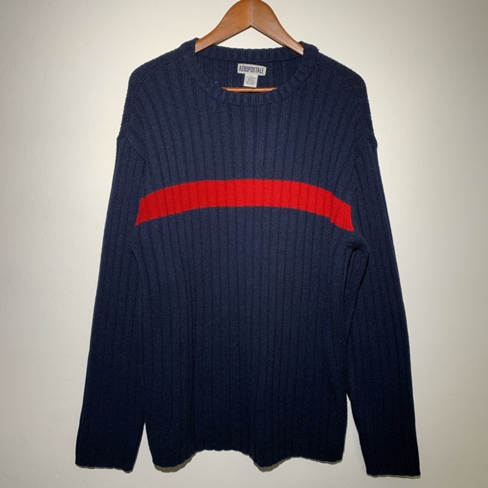 Blue Stripped Ugly Sweater by Aeropostale